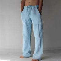 Martin - Komfortable Hose mit Zugband – Hellblau