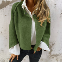 Judith™ | Elegante, warme kurze Jacke – Grün