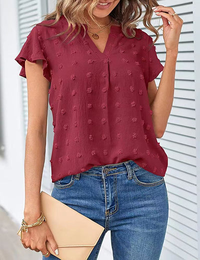 Kiera - Bluse mit V-Ausschnitt