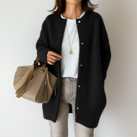 Silvia™ | Warmen und Stilvollen Strickjacke – Schwarz