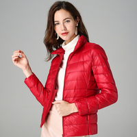 Lizzy | Ultraleichte Daunenjacke – Rot