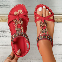 Annemiek™ | Sommersandalen im Ibiza-Stil – Rot