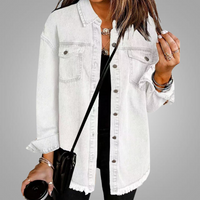 Roxanne™ | Vintage-Jeansjacke – Weiß