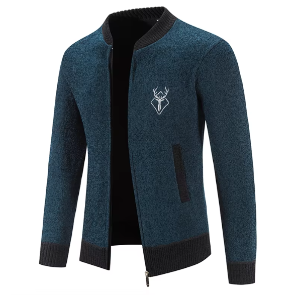 Lasenna | Stilvolle Herrenstrickjacke mit Reißverschluss