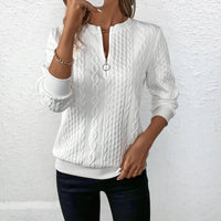 Birgit™ | Eleganter Stilvoller Strickpullover – Weiß