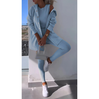 Damen Dreiteiliges Lounge Set | Bequeme – Blau