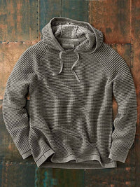 BRANT - STRICKPULLOVER MIT KAPUZE – Grau