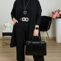 Velia™ - Bequemes und Elegantes 3-Teiliges Set – Schwarz