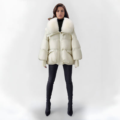 Enrica - Stylische Kunstpelzjacke