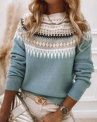 Sapha - Kuschelpullover Chic – Hellblau