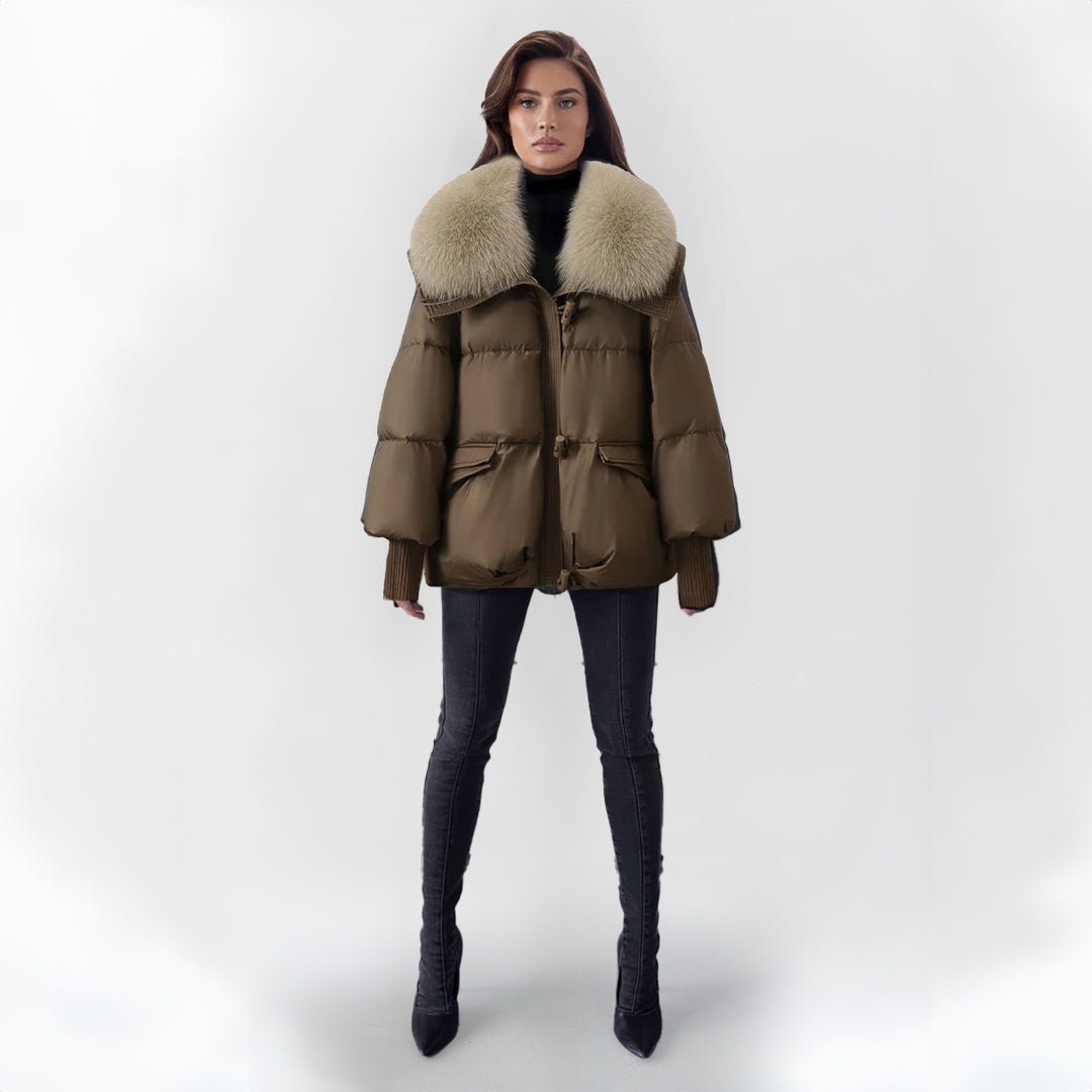Enrica - Stylische Kunstpelzjacke