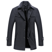 Eleganter Mantel für Männer - DARIO – Grau