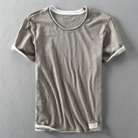 Herren Sommer Rundhals T-Shirt | Lässig – Grau