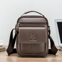 Layton | Leder-Umhängetasche – Braun