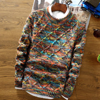 Pullover Herren Rundhals Bunt | Strick & Gemustert – Bunt