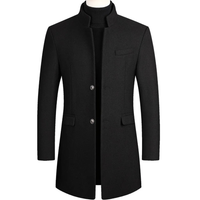 Eleganter Mantel für Herren - Banjo – Schwarz
