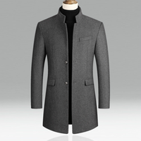 Eleganter Mantel für Herren - Banjo – Grau