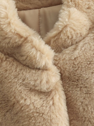 Klevonith | Kuscheliger Teddy-Fleece Mantel für Damen aus Lammfell