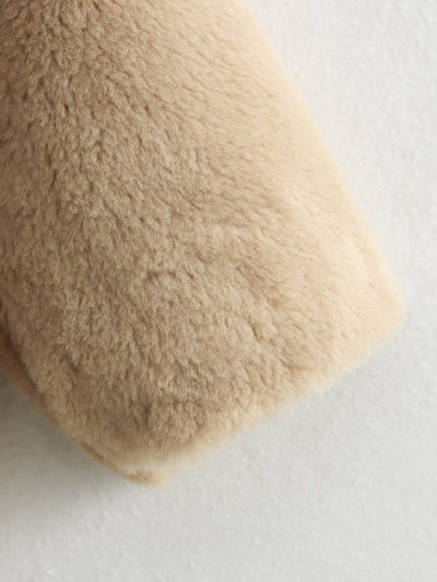 Klevonith | Kuscheliger Teddy-Fleece Mantel für Damen aus Lammfell