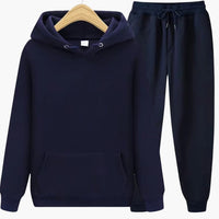 Herren Jogginganzug mit Kapuzenpullover und Bündchenhose – Marine