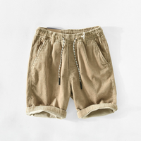 Herren Lässige Cordshorts | Atmungsaktiv und Bequem – Beige