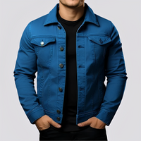 Maxwell - Traditionelle Männerjacke aus robustem Stoff – Blau