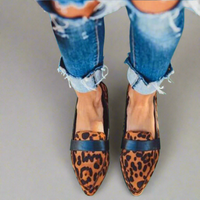 Selma | Elegante Loafers aus Premium-Material – Gelber Leopardenmuster