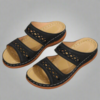 Delina | Premium Orthopädische Damen-Sandalen für bequemen Sommer – Schwarz