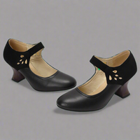 Philomara | Niedliche Pumps aus veganem Material – Schwarz