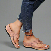 Ursaline | Orthopädische Retro-Sandalen – Rosa