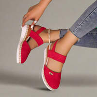 Gerneliese | Elegante Orthopädische Plateau-Sandalen – Rot
