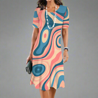 Urswinda | Elegantes Farbverlauf-Sommerkleid – 5ZNBY