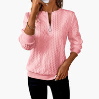 Florence | Stilvoller Strickpullover – Rosa