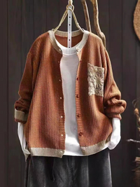 Ava | Strick-Cardigan – Camel