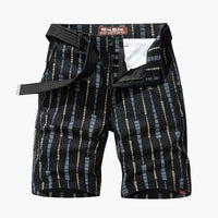 Herren Shorts aus Polyester mit Taschen für Sommer Outdoor – Schwarz
