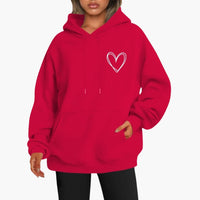 Selina | Lässiger Hoodie – Rot