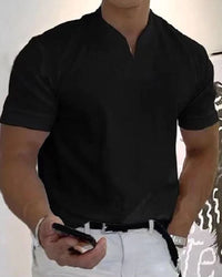 Zeno | Sportliches Herren Shirt – Schwarz