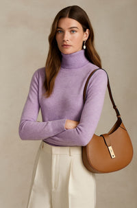 Ella | Damen Kaschmirpullover modern & komfortabel – Hellviolett