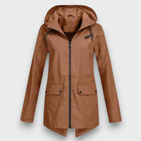 Wenara – Regenjacke mit Kapuze – Braun