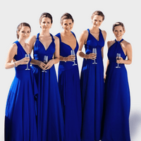 Noriswina | Sexy Multiway Boho Maxi-Kleid für besondere Anlässe – Blau