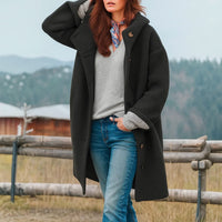Olivia™ | Elegante Jacke aus Wolle – Schwarz