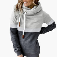 Adriana | Einzigartiger Bunter Hoodie – Hellgrau