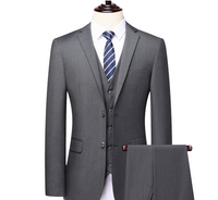 Herren Formelle Hochzeitsgast Anzug | Dreiteiliges – Grau