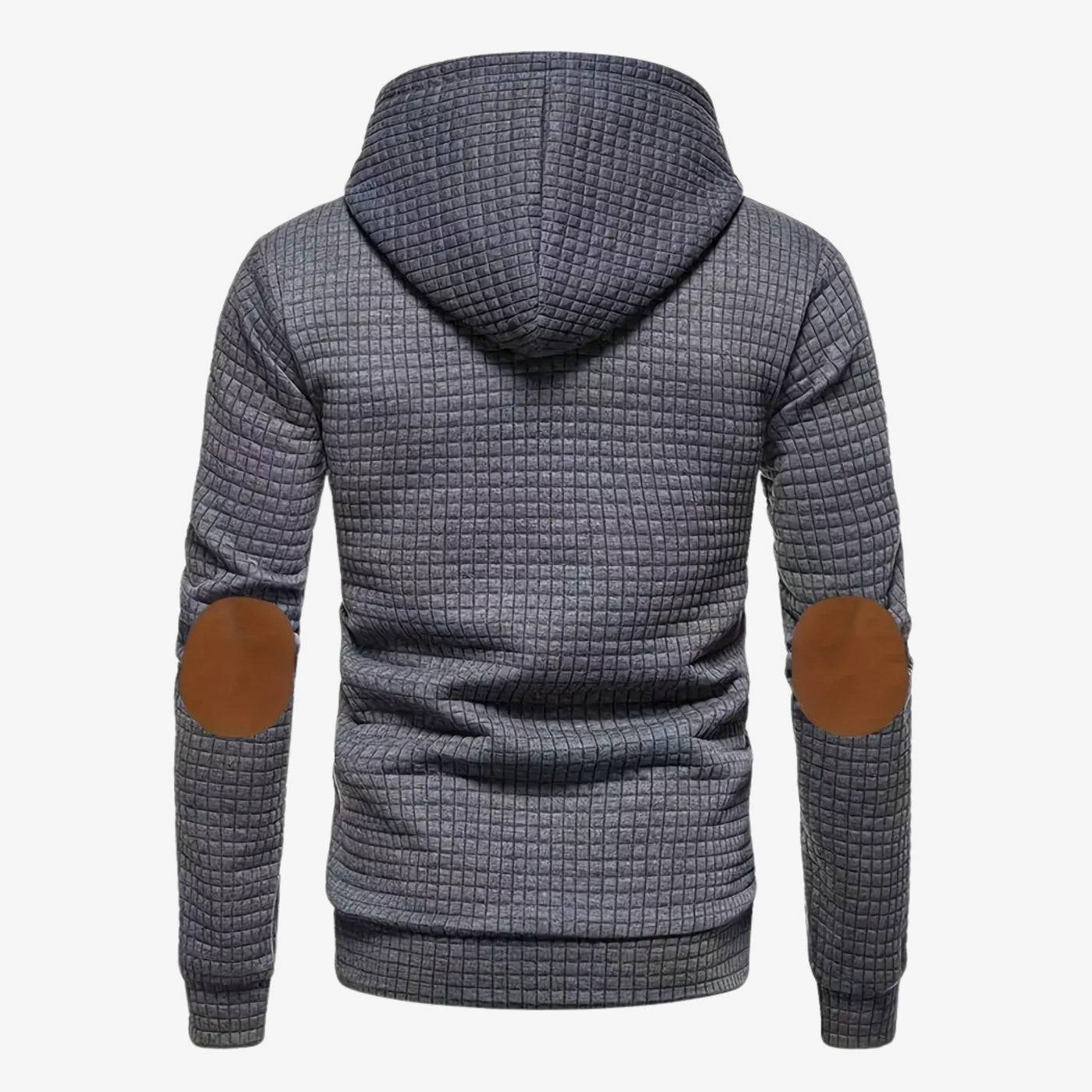 Julien | Stylischer Kapuzenpullover für Herren mit Patchwork-Details an den Ärmeln