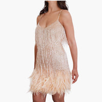 Adriana | Stylisches Cocktailkleid – Rosegold