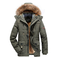 Nicolas | Winter Herrenjacke – Olivgrün