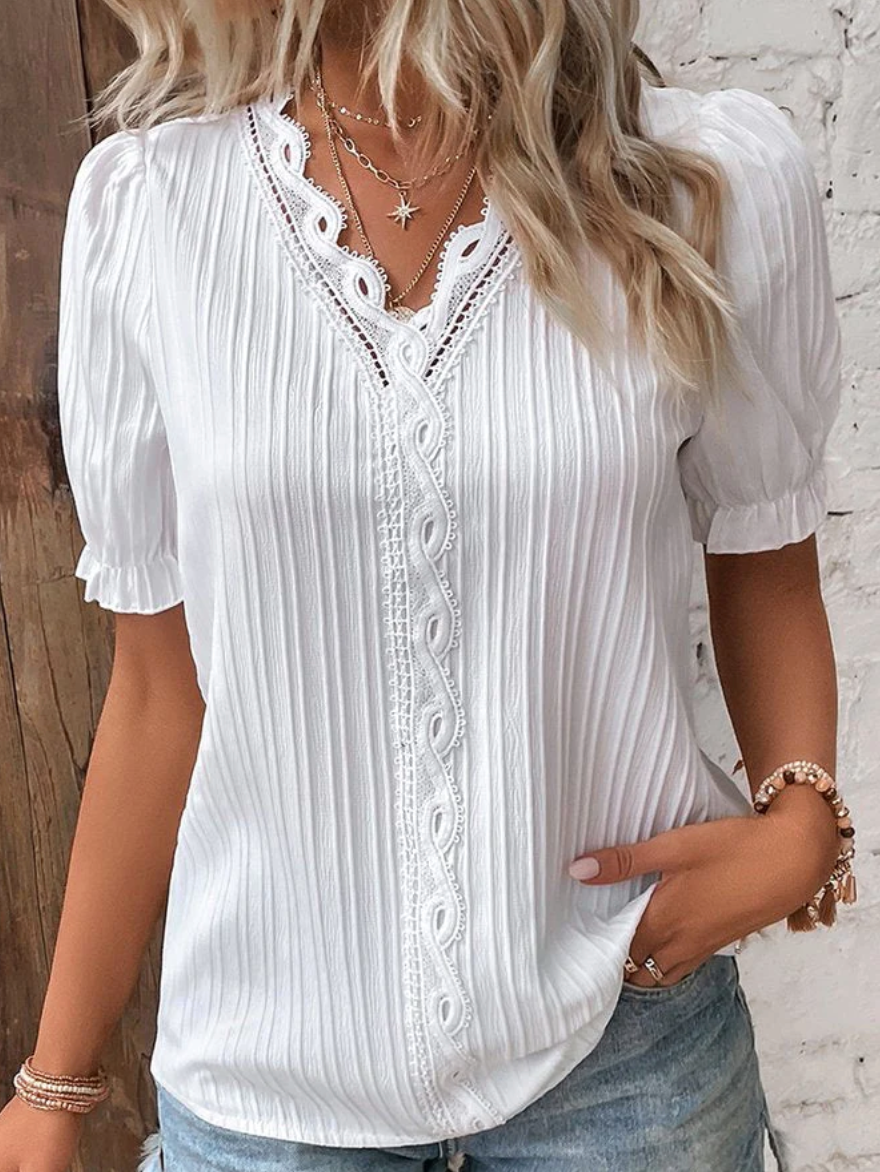 Émilie - Einfarbiges Damen-T-Shirt