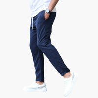 EBERT - ENGER JOGGERHOSE IM CASUAL-STIL – Dunkelblau