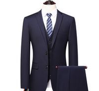 Herren Formelle Hochzeitsgast Anzug | Dreiteiliges – Marine