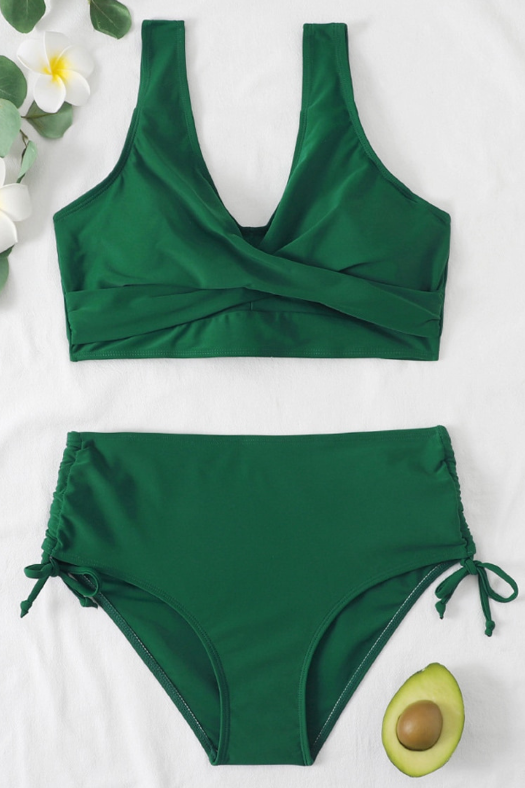 Élisa - Einfarbiger Badeanzug Bikini
